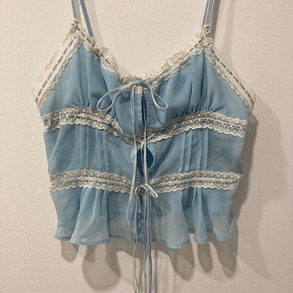 Kimchi Blue White Lace Bustier Cami Top - Picture 3 of 5